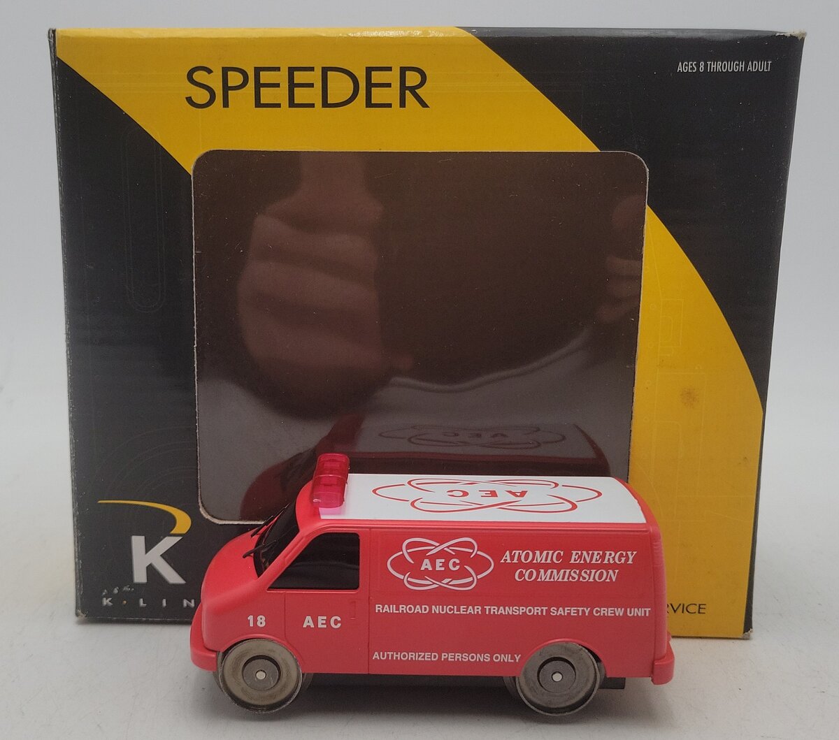 K-Line K2629-07 O Gauge AEC Motorized Rail Van EX/Box