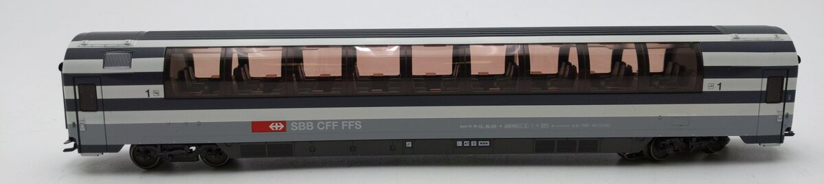 Marklin 4365 HO Scale SBB 1st Class Passenger Car LN/Box