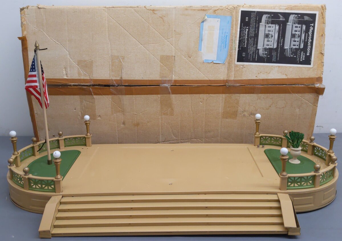 T-Reproductions 129-B Standard Gauge Tinplate Station Terrace EX/Box