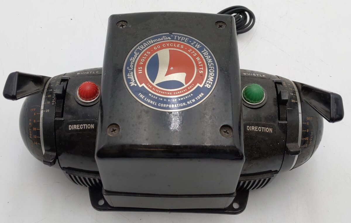 Lionel ZW 275 Watt Vintage O Gauge Train Transformer with Whistle (R Model) VG