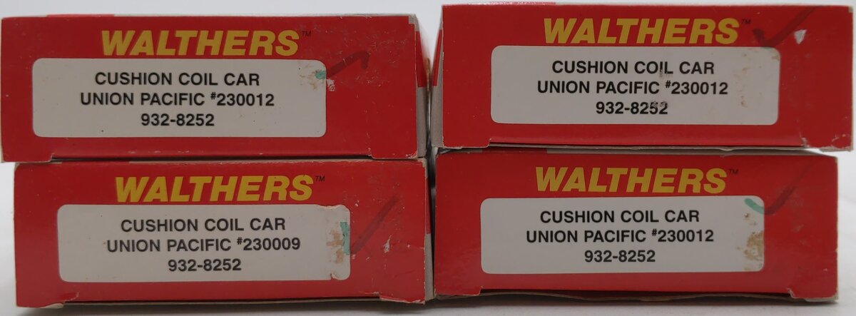 Walthers 932-8252 N Scale Union Pacific Cushion Coil Cars [4] LN/Box