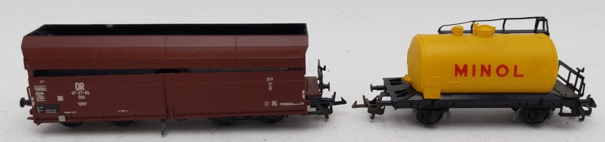 Zeuke & Wegwerth TT Minol 2-axle Tank Wagon & Self-Unloading Hopper EX/Box