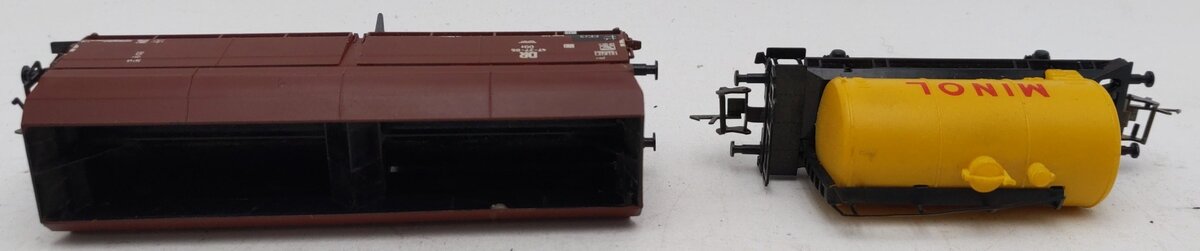 Zeuke & Wegwerth TT Minol 2-axle Tank Wagon & Self-Unloading Hopper EX/Box