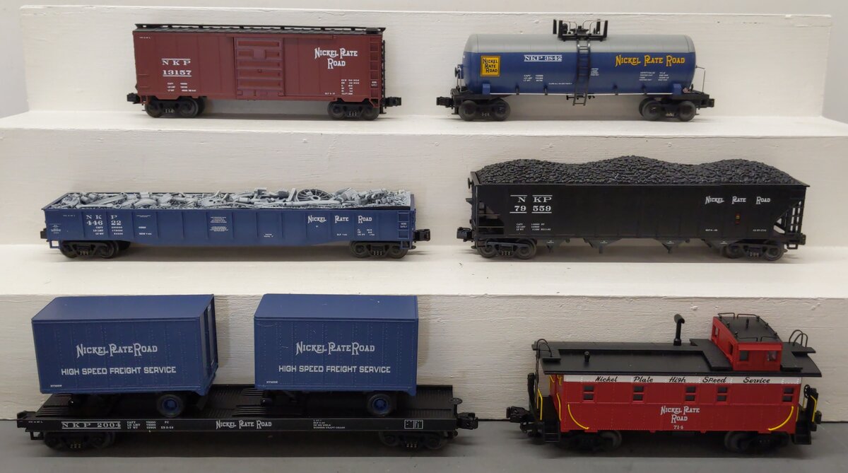 MTH 20-90002 O Nickel Plate Road Premier Freight Car Set (Set of 6) LN/Box