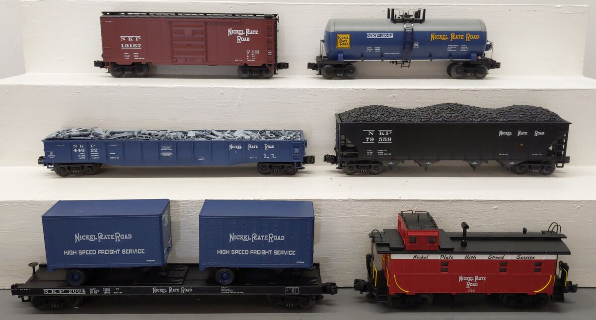 MTH 20-90002 O Nickel Plate Road Premier Freight Car Set (Set of 6) LN/Box