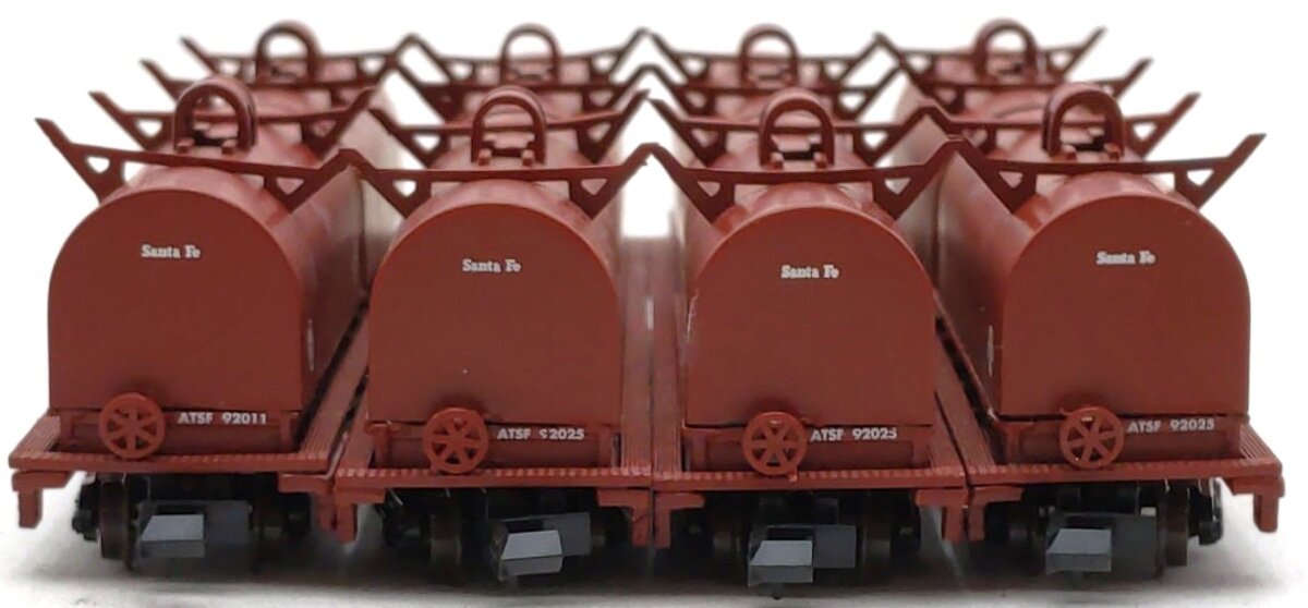 Walthers 932-8254 N Scale Santa Fe Cushion Coil Cars [4] LN/Box