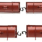 Walthers 932-8254 N Scale Santa Fe Cushion Coil Cars [4] LN/Box