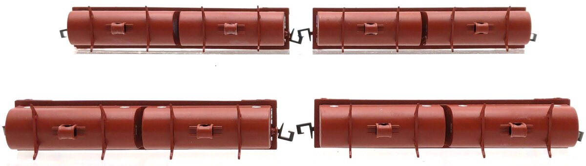 Walthers 932-8254 N Scale Santa Fe Cushion Coil Cars [4] LN/Box