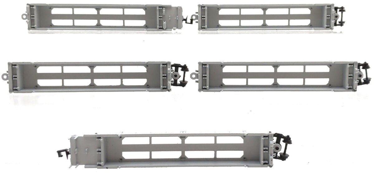 Walthers 932-8100 N Undecorated 305' Thrall 5-Unit Double Stack Car LN/Box