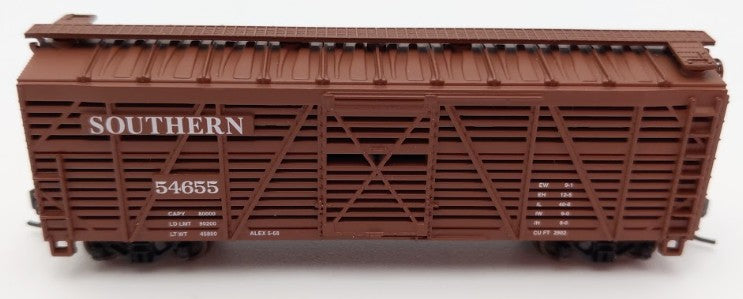 Atlas 35242 N Scale Southern 40' Stock Car #54655 LN/Box