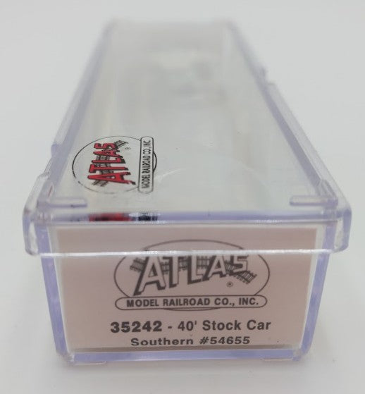 Atlas 35242 N Scale Southern 40' Stock Car #54655 LN/Box