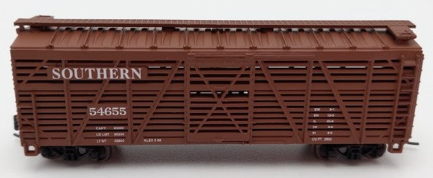 Atlas 35242 N Scale Southern 40' Stock Car #54655 LN/Box