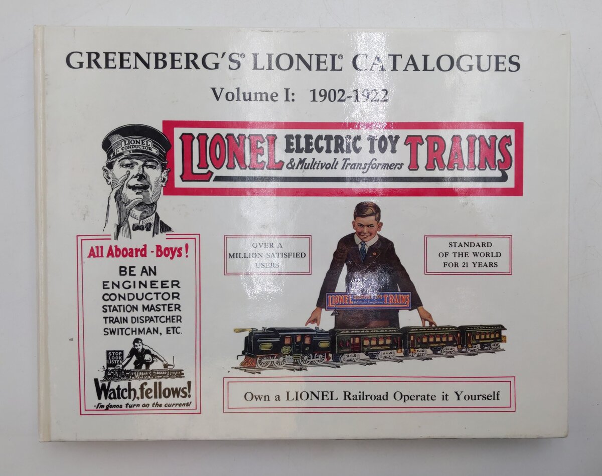 Greenberg's Lionel Catalogue Book 1902-1922 Vol.1 By Bruce C. Greenberg Ph.D VG