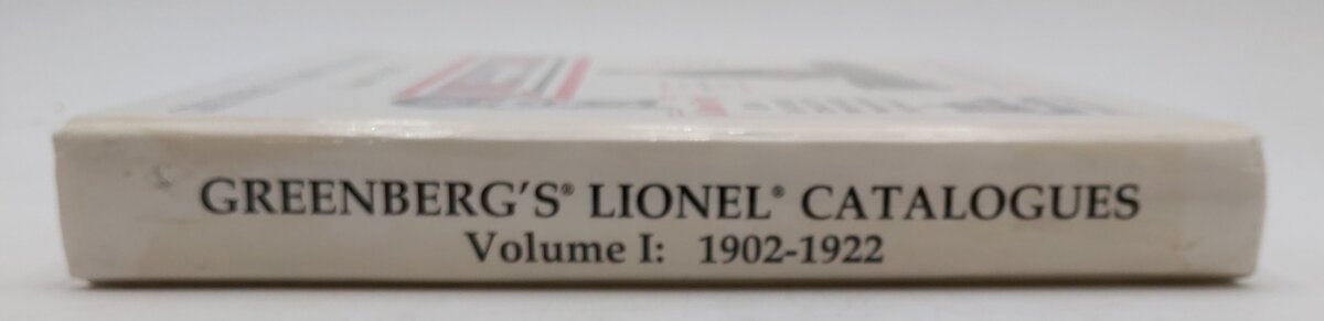 Greenberg's Lionel Catalogue Book 1902-1922 Vol.1 By Bruce C. Greenberg Ph.D VG