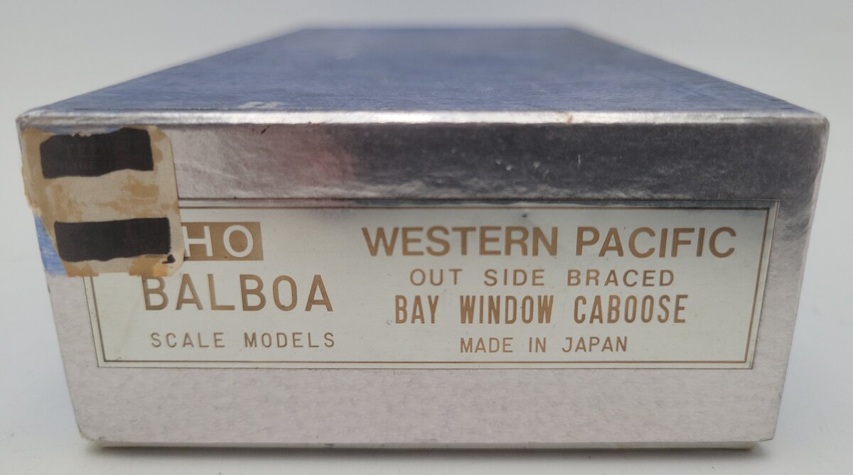 Balboa HO Scale Brass Western Pacific Bay Window Caboose EX/Box