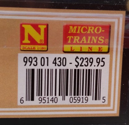 Micro-Trains 99301430 N Scale Napa Valley Wine Diesel  Passenger Train Set NIB