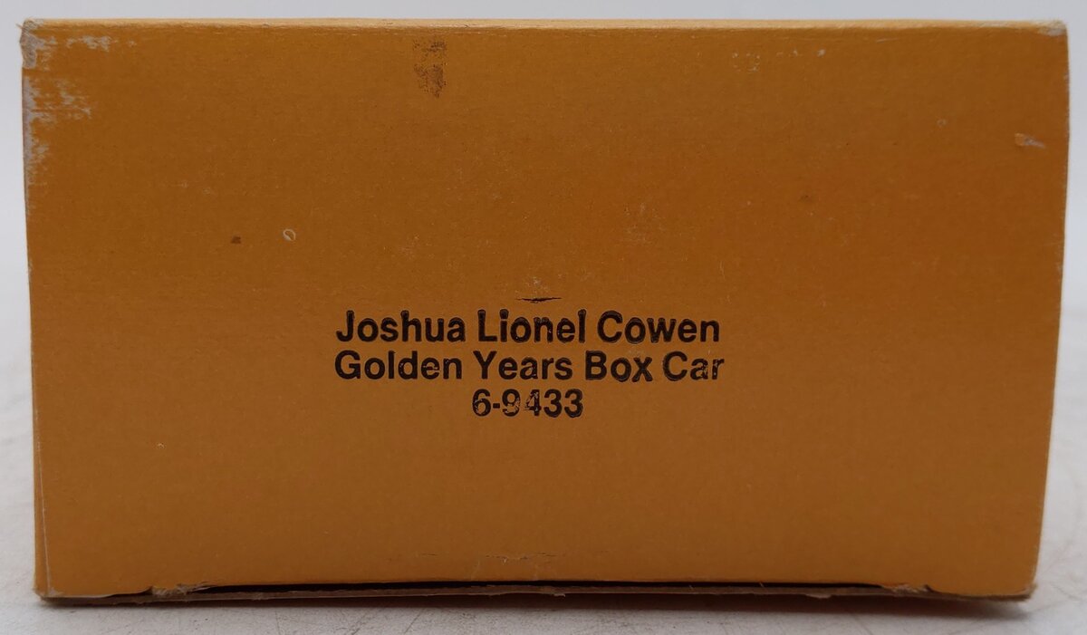 Lionel 6-9433 O Gauge Joshua Lionel Cowen Golden Years Boxcar EX/Box