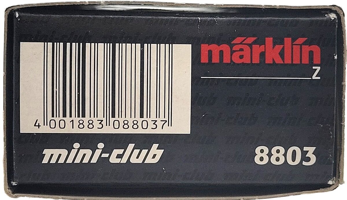 Marklin 8803 Z Mini Club Steam DB 2-6-0 Locomotive & Tender LN/Box