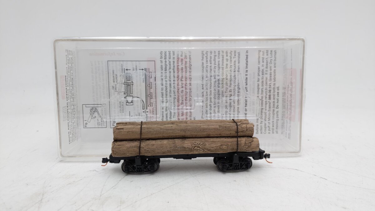 Micro-Trains 86500010 HOn3 (1:87) Scale 30' Log Car EX/Box