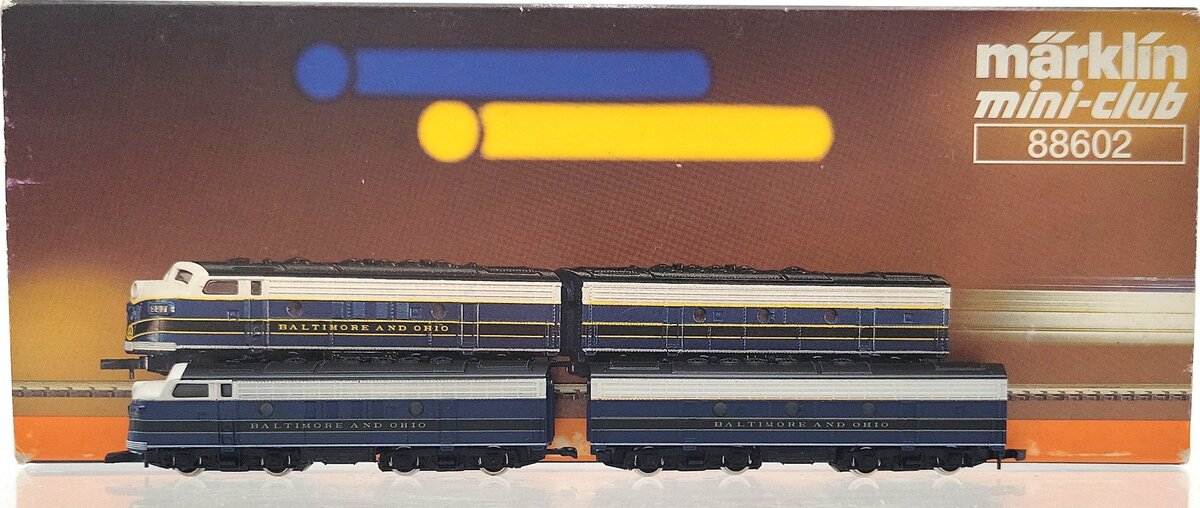 Marklin 88602 Z The Capitol Limited F7 A-B Diesel Electric Locomotive EX/Box