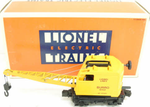 Lionel 6-18402 O Gauge Lionel Lines Operating Burro Crane #18402 EX/Box