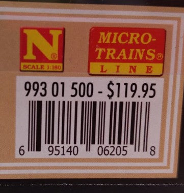 Micro-Trains 99301500 N Napa Valley Wine Train Heavyweight Passenger (Set of 4) NIB
