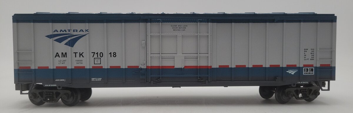 Weaver 610-50 O Scale Amtrak Ph5 50' PD Boxcar #71018 (3 Rail) LN/Box