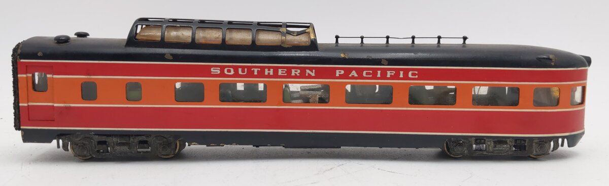 Tenshodo 430 HO Brass Southern Pacific Observation Vista Dome Car VG/Box