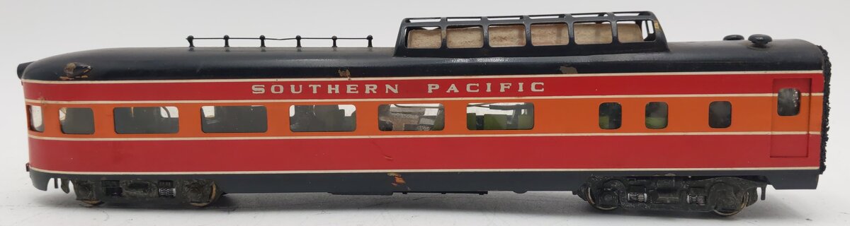 Tenshodo 430 HO Brass Southern Pacific Observation Vista Dome Car VG/Box