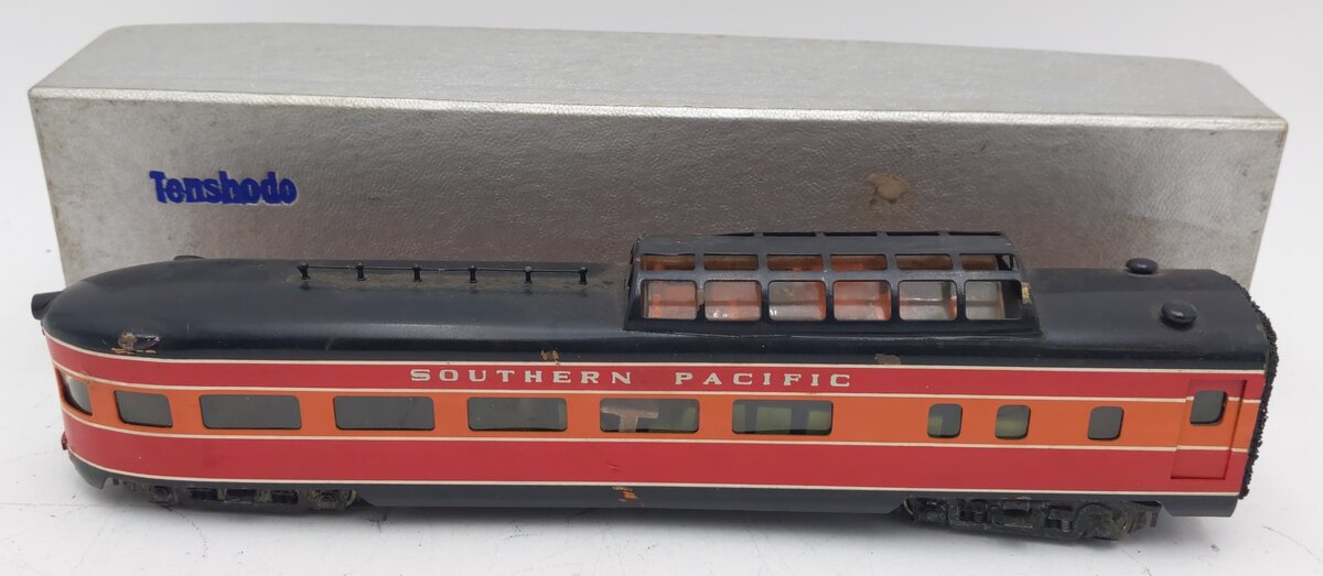 Tenshodo 430 HO Brass Southern Pacific Observation Vista Dome Car VG/Box