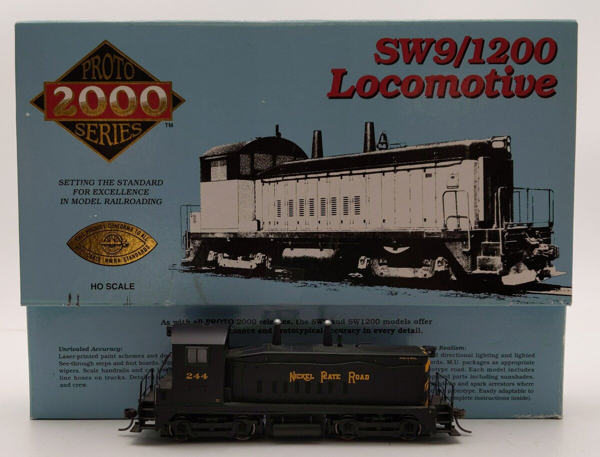 Proto 2000 21135 HO Scale Nickel Plate Road SW9/1200 Diesel Locomotive #244 EX/Box