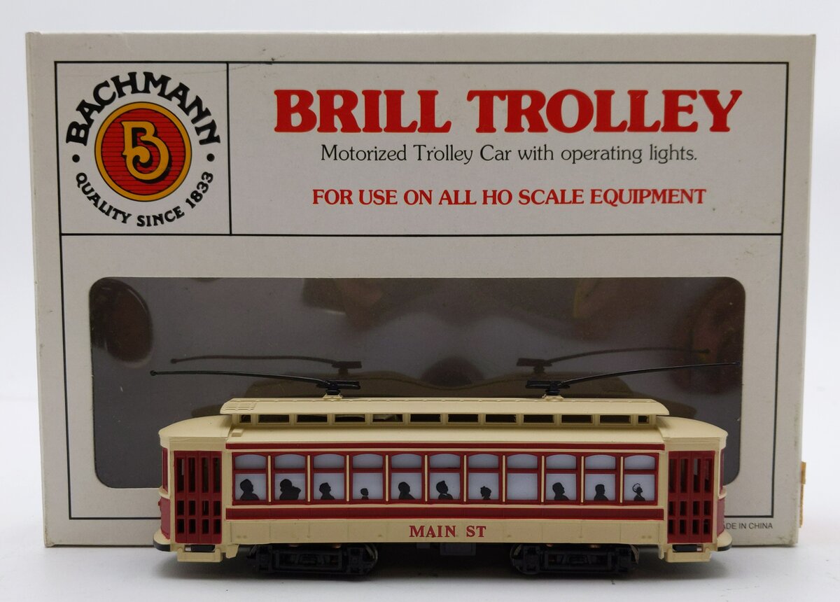 Bachmann 61047 HO Scale Main St Brill Trolley EX/Box