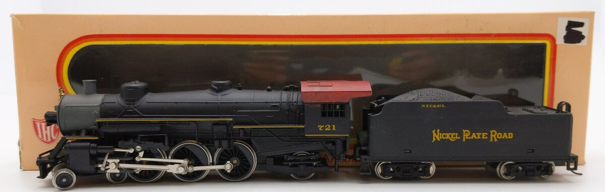 IHC M9717 HO Scale NPR 4-6-2 Pacific Steam Locomotive & Tender #721 EX/Box