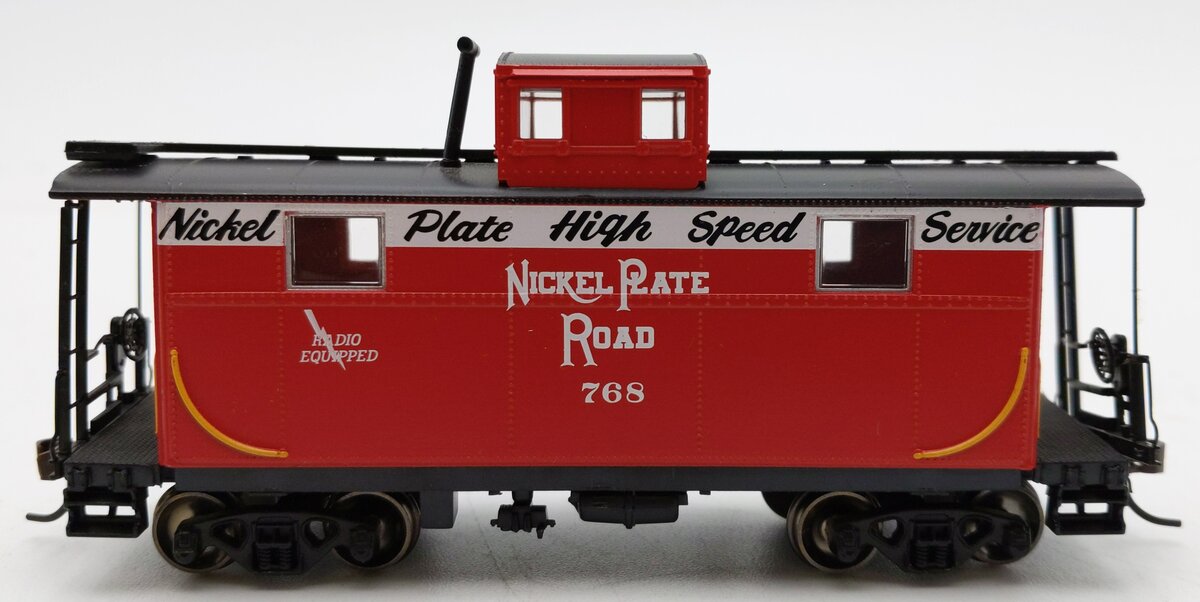 Athearn 74265 HO Scale Nickel Plate Road 2-Window Caboose #768 VG/Box