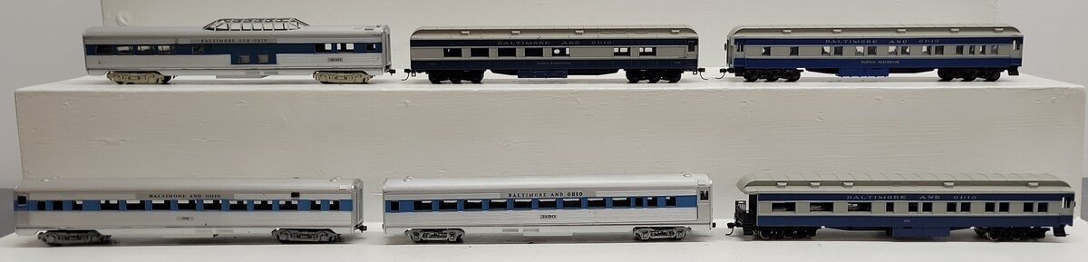 Athearn HO Scale Assorted Baltimore and Ohio Passenger Cars [6] VG