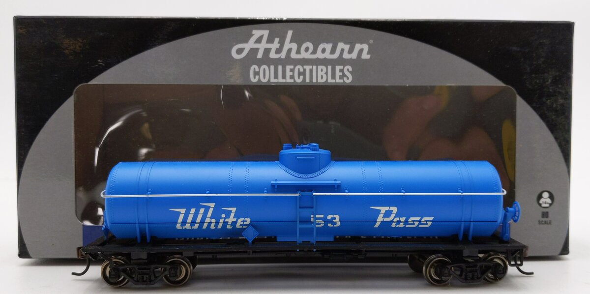 Athearn 99159 HO Scale White Pass & Yukon Route Single Dome Tank Car #53 EX/Box
