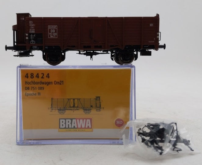 Brawa 48424 HO Scale Deutsche Bundesbahn Om21 Epoche #751 089 LN/Box