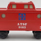 Lionel 6-9163 O Gauge AT&SF N5C Lighted Porthole Caboose EX