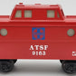 Lionel 6-9163 O Gauge AT&SF N5C Lighted Porthole Caboose EX