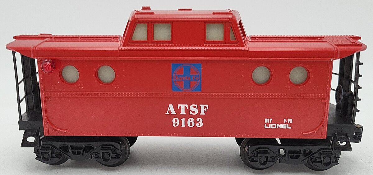 Lionel 6-9163 O Gauge AT&SF N5C Lighted Porthole Caboose EX