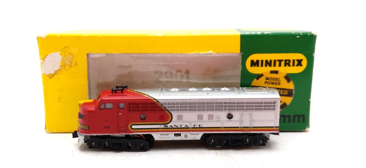 Minitrix 2957 N Scale Santa Fe Diesel Locomotive #510 LN/Box