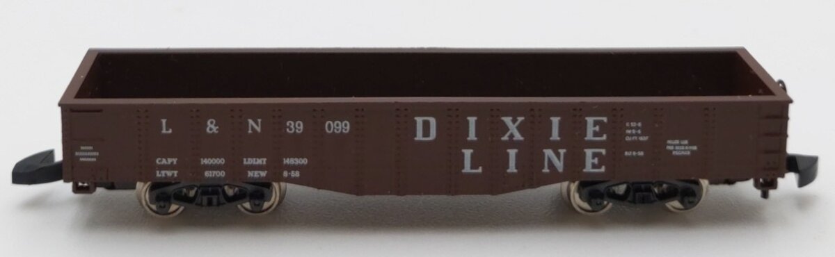 Marklin 8139 Z Scale L&N Dixie Line Gondola with Coal Load #39099 LN