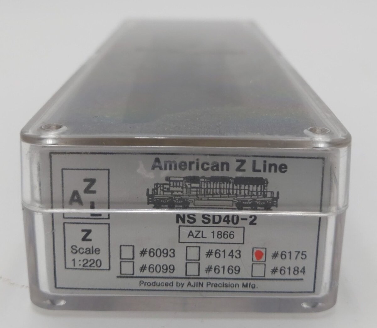 American Z-Line 1866 Z Scale Norfolk Southern SD40-2 Diesel Locomotive #6175 LN/Box