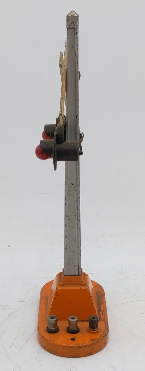 Lionel 154 O Prewar Hiawatha Orange Base Automatic Road Crossing Signal -Rare VG
