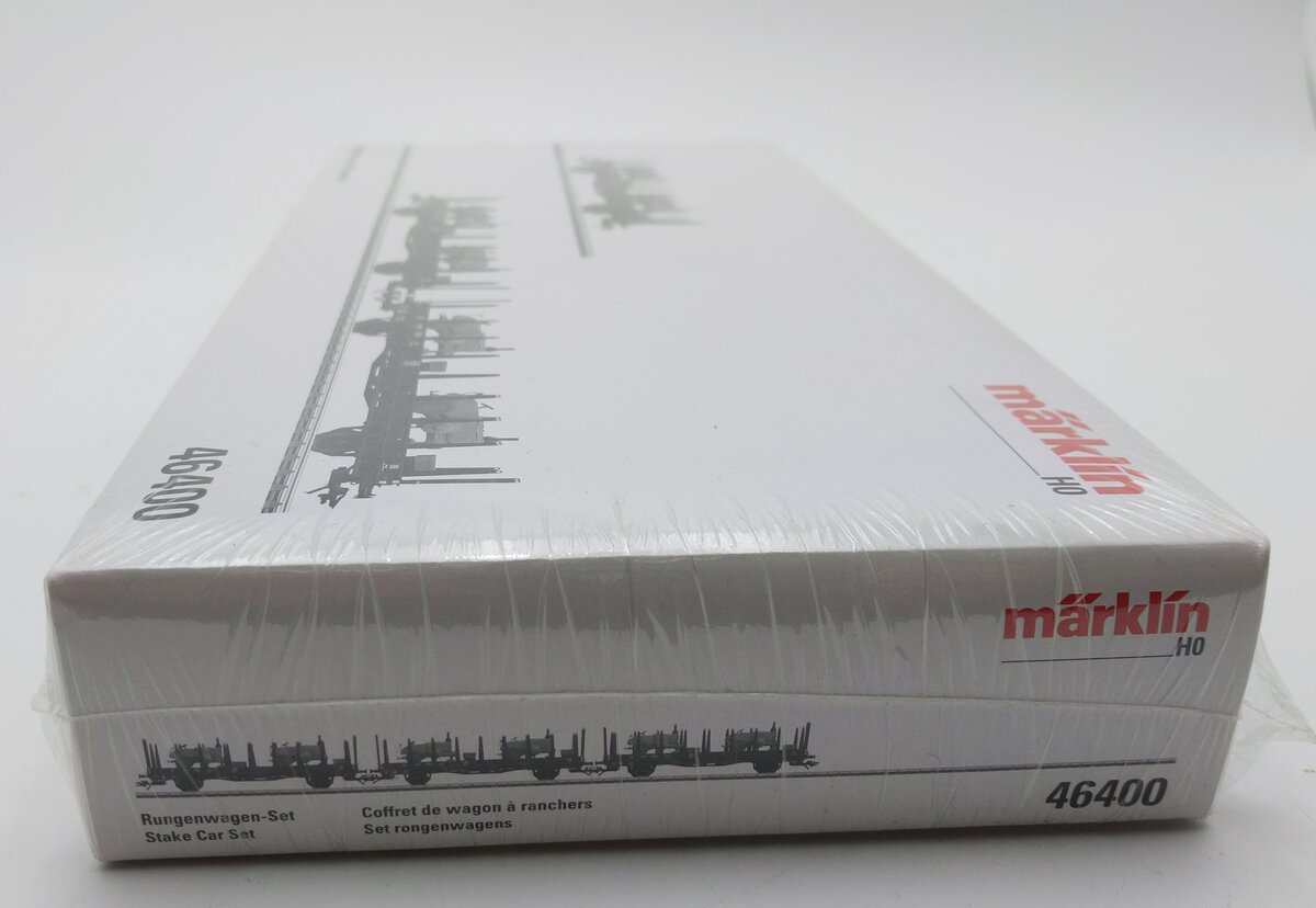 Marklin 46400 HO Deutsche Bahn Rr 20 2-Axle Stake Car 3-Pack MT/Box