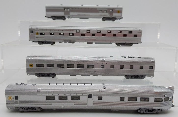 Kato 106-1505 N Scale Southern Corrugated Passenger Cars Set A (Set of 4) LN/Box