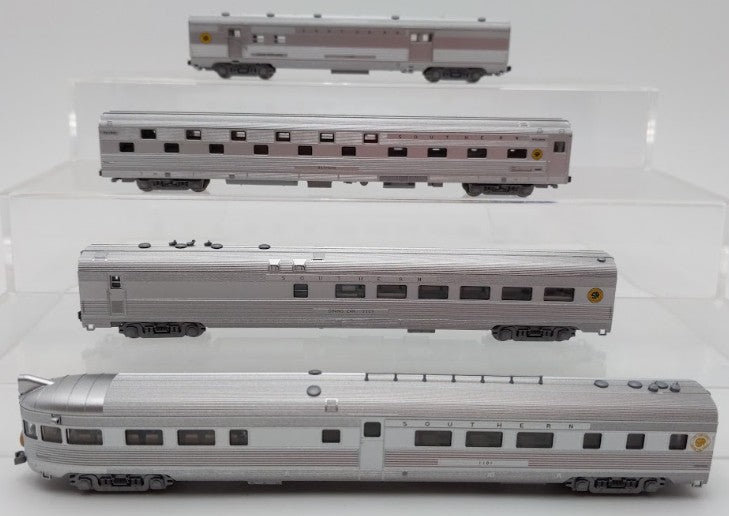 Kato 106-1505 N Scale Southern Corrugated Passenger Cars Set A (Set of 4) LN/Box