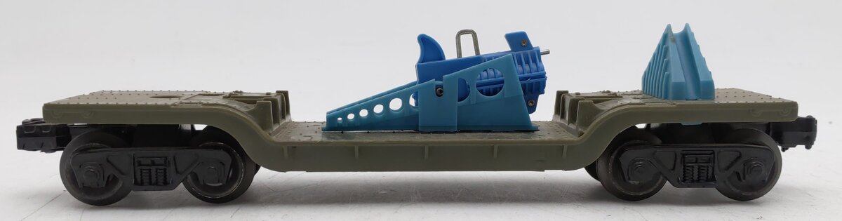 Lionel 3309 Vintage O Gauge Olive Drab Turbo Missile Launch Car -Rare VG
