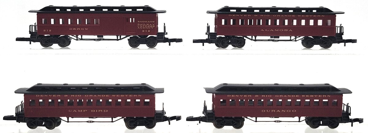 Marklin 87910 Z Scale D&RGW American Old-Timers Passenger Car Set LN/Box