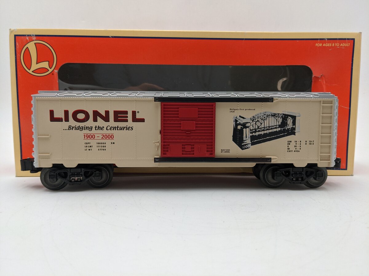 Lionel 6-39200 O Gauge Lionel Hellgate Bridge Boxcar #2 EX/Box